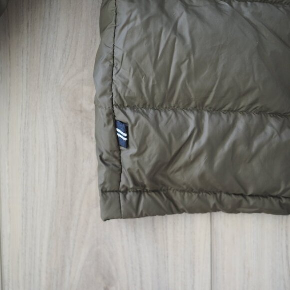 Nautica Lightweight Duck Down Feather Puffer Jacket Men's Large Olive Green - Picture 4 of 11